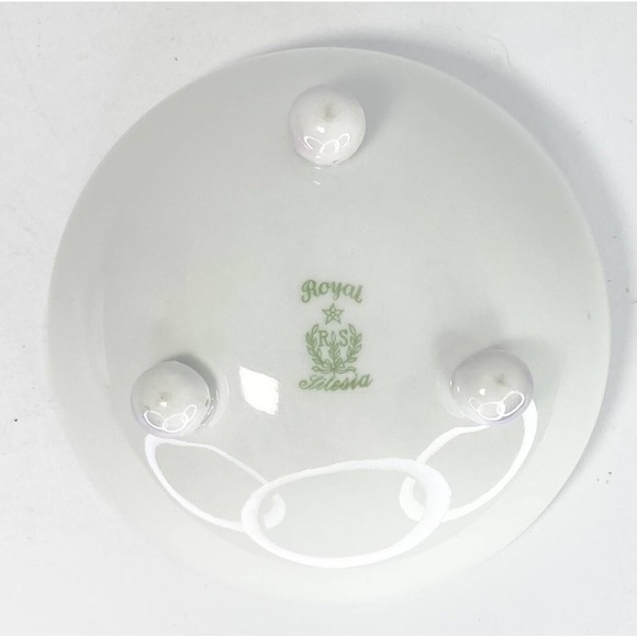 Set of 2 RS Prussia & Germany Trinket Round 4.5” & Oblong 10.5” Bowls VTG Floral - Picture 5 of 10